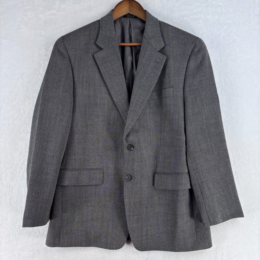 Lauren Ralph Lauren Men's Gray 100% Wool Blazer Sports Jacket 40S